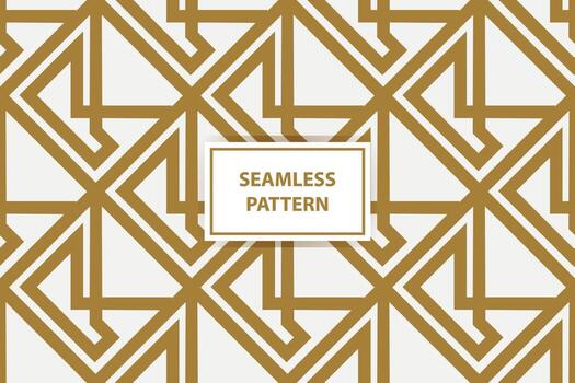 resumen geométrico modelo con líneas, rombos un sin costura vector antecedentes. blanco, negro y oro textura