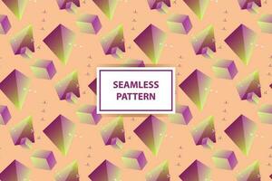 Neo memphis seamless pattern with gradient color vector