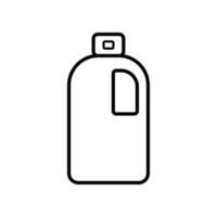 Detergent Lineal Icon Symbol Vector. Black Outline Detergent Icon vector