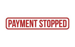 Red Payment Stopped Rubber Stamp Seal Vector