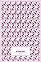 hexagon shape pattern with building style vector