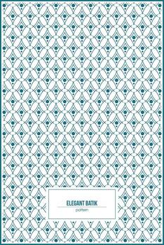 elegante batik modelo con múltiple puntos dentro vector