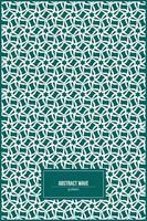 abstract wave pattern with multiple stars inside vector