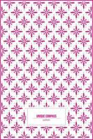 unique and lovely pink compass shape pattern vector