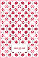 red elegant batik pattern for wallpaper vector