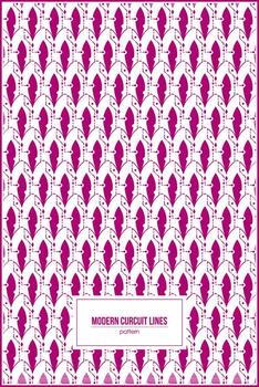 moderno electrónica circuito líneas modelo vector