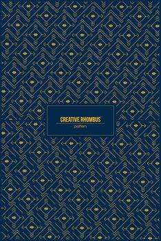 2 lleno creativo rombo forma modelo vector