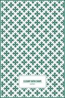 elegant batik shape pattern for vintage wallpaper vector