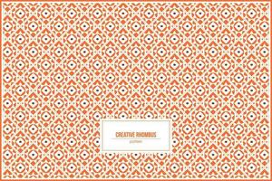 creative rhombus pattern with unique sun inside vector