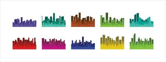Building Cityscape Illustration Vector Set