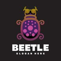 beetle colorful gradient vector