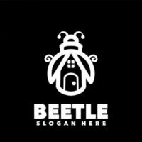 Beetle house building vector