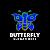 butterfly mini logo vector