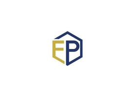 FP initial creative modern logo design vector icon template