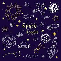 space doodles, space, planets in space, starry background vector