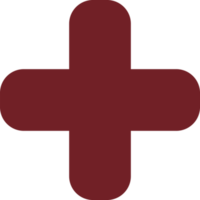 medizinisch und Gesundheitswesen Symbole, Symbol medizinisch Gerät im Krankenhaus. rot Symbole eben Stil png