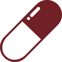 médico e cuidados de saúde ícones, símbolo médico dispositivo dentro hospital. vermelho ícones plano estilo png