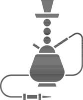 Illustration Of Hookah Icon In Glyph Style. vector