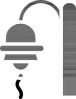 Glyph Style Ship Bell Icon Or Symbol. vector