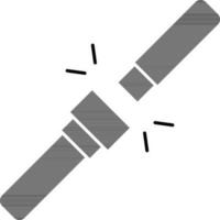 Seat Belt Icon In Glyph Style. vector