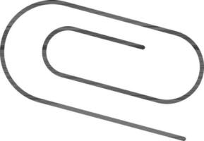 Paper Clip Icon In Black Color. vector