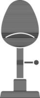 Black And White Color Bar Or Adjustable Stool Icon. vector