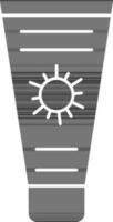 Sunscreen Or Lotion Icon In Glyph Style. vector
