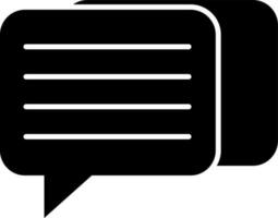 Blank speech bubble icon in black and white color. vector