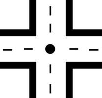 negro y blanco ilustración de autopista la carretera icono. vector