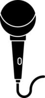 Microphone icon in flat style. vector