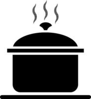 Pressure cooker icon in flat style. vector