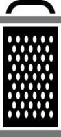 black and white illustration of grater icon. vector