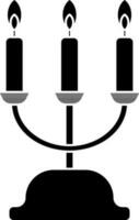 Candelabra icon or symbol in flat style. vector