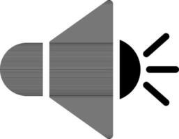 Illustration of speaker glyph icon. vector