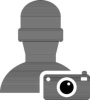 Vector illustration of photographer.