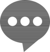 Speech bubble or chatting icon. vector