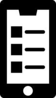 Thumbnail view on smart phone icon. vector