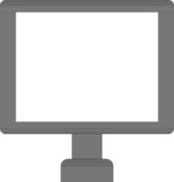 Desktop icon in black and white color. vector