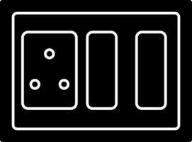 Switchboard Icon In black and white Color. vector