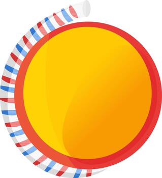 Firecracker Spinning Chakri Flat Element In Colorful. vector