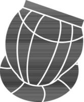 Tabla Icon In black and white Color. vector