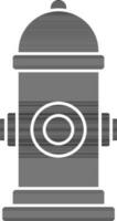 Fire Hydrant Icon In black and white Color. vector