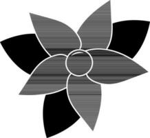 Isolated Flower Icon In Glyph Style. vector