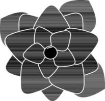 Poinsettia Flower Icon In Glyph Style.. vector