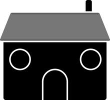 Vector Illustration of Home Icon In black and white Color.