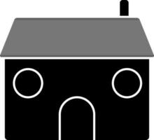 Vector Illustration of Home Icon In black and white Color.