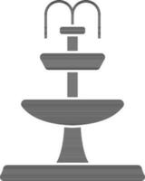Two Tier Fountain Icon In Black Color. vector