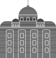 St.Peter's Basilica Icon In black and white Color. vector