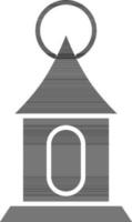 Glyph Lantern or Lamp Icon in Flat Style. vector