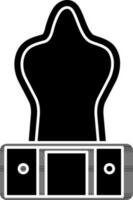 Mirror Drawers Icon In black and white Color. vector